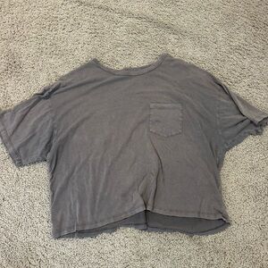 American Eagle Outfitters Taupe Short Sleeve Tee